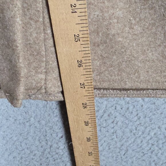 Zara Shirt Jacket Smal Beige Khaki Oversized Shacket Button Down Heavy Flannel - Picture 8 of 12